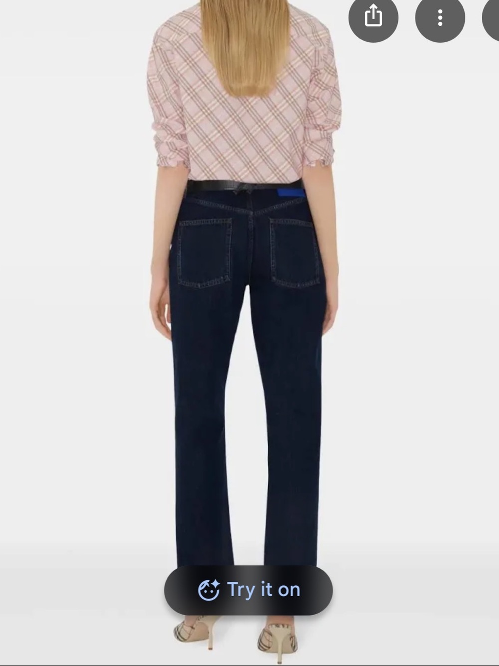 Burberry Indigo Straight Leg Women's Jeans